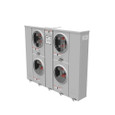 Milbank U2854-X 4-5 Terminal Ringless Meter Socket Large Closing Plate 4 Position 4-125 Ampere Main Breaker Provision
