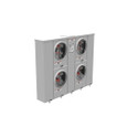 Milbank U2854-X 4-5 Terminal Ringless Meter Socket Large Closing Plate 4 Position 4-125 Ampere Main Breaker Provision