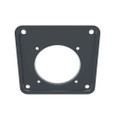 Milbank 5x5x0.25 Painted Steel Hub Adapter Plate, Large to Small Hub Opening with 4 Hub Screws