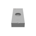 Milbank U4367-XPF-BLG 5 Terminal Ringless Large Closing Plate With 3 In Hub Pack Inside Meter Socket Lever Bypass