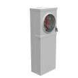 Milbank U5101 4 Terminal Ringless Meter Socket - Small Closing Plate, Surface Mount