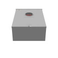 Milbank U2161-XT 13 Terminal Ringless 2 Large Closing Plates Test Switch Provision 24in-34in-12in Painted Steel Single Front Lift Off Screw Cover Hasp