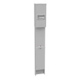 Milbank U5200-XL Unmetered Enclosure - Small Closing Plate, Single Pedestal Direct Bury Configuration