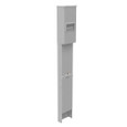 Milbank U5200-XL Unmetered Enclosure - Small Closing Plate, Single Pedestal Direct Bury Configuration