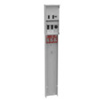 Milbank U5200-XL Unmetered Enclosure - Small Closing Plate, Single Pedestal Direct Bury Configuration