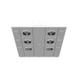 Milbank 5 Terminal Ringless Meter Socket 2 Large Closing Plates Lever Bypass 2 Position 5th Terminal 9 o'clock Position