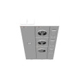 Milbank 5 Terminal Ringless Meter Socket 2 Large Closing Plates Lever Bypass 2 Position 5th Terminal 9 o'clock Position