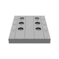 Milbank 5 Terminal Ringless Meter Socket 2 Large Closing Plates Lever Bypass 2 Position 5th Terminal 9 o'clock Position