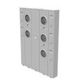Milbank 5 Terminal Ringless Meter Socket 2 Large Closing Plates Lever Bypass 2 Position 5th Terminal 9 o'clock Position