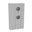 Milbank 5 Terminal Ringless Meter Socket 2 Large Closing Plates Lever Bypass 2 Position 5th Terminal 9 o'clock Position
