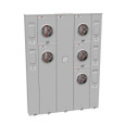 Milbank 5 Terminal Ringless Meter Socket 2 Large Closing Plates Lever Bypass 2 Position 5th Terminal 9 o'clock Position
