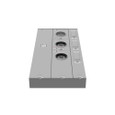 Milbank 5 Terminal Ringless Meter Socket 2 Large Closing Plates Lever Bypass 2 Position 5th Terminal 9 o'clock Position