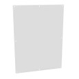 Milbank Back Panel Non UL Listed Hinge Cover White Steel