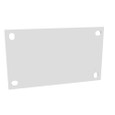 Milbank Back Panel Non UL Listed Hinge Cover White Steel
