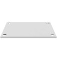 Milbank Back Panel Non UL Listed Hinge Cover White Steel