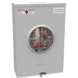Milbank G90 Galvanized Steel 5 Terminal Ringless Meter Socket, Type 3R, 200A, Lever Bypass, Quadplex Ground, Long Island Lighting