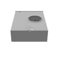Milbank U4910-O-BL G90 Galvanized Steel 7 Terminal Ringless Meter Socket, 200A, 3 Phase, Plain Top Lever Bypass, 9/16 Barrel Lock Provision