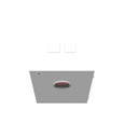 Milbank U5944-XT-181 13 Terminal Ringless 2 Large Closing Plates Test Switch Prewired 24in-34in-12in Painted Steel Single Front Lift Off Cover Hasp