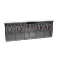 Milbank 4 Terminal Ringless Meter Socket Large Closing Plate 4 Position, 150 Ampere