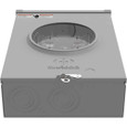Milbank U8173 200A 1-Phase Ringless Meter Socket - Small Closing Plate, Horn Bypass with 7/8" Barrel Lock Provision