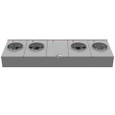 Milbank Multi-Position Sockets 125 Amps per Position Ring-Type Horizontal Gangs