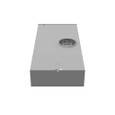 Milbank U4911 7 Terminal Ringless Meter Socket - 320A Type 3R Lever Bypass, G90 Galvanized Steel