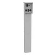 Milbank U5950-O 100-Ampere Unmetered Plain Top Single Pedestal Direct Bury