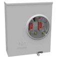 Milbank 4 Terminal Ringless Meter Socket Plain Top Switch Underground, 1 Position 200 Ampere
