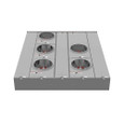 Milbank U2855-X 4-5 Terminal Ringless Meter Socket Large Closing Plate 5 Position 5-125 Ampere Main Breaker Provision