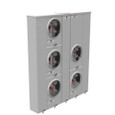 Milbank U2855-X 4-5 Terminal Ringless Meter Socket Large Closing Plate 5 Position 5-125 Ampere Main Breaker Provision