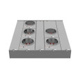Milbank U2855-X 4-5 Terminal Ringless Meter Socket Large Closing Plate 5 Position 5-125 Ampere Main Breaker Provision