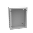 Milbank LC1 Hinge Cover Type 1 UL Listed Steel No Knockouts ANSI 61 Gray Continuous Hinge Slotted Quarter Turn Latch
