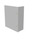Milbank LC1 Hinge Cover Type 1 UL Listed Steel No Knockouts ANSI 61 Gray Continuous Hinge Slotted Quarter Turn Latch