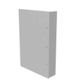 Milbank LC1 Hinge Cover Type 1 UL Listed Steel No Knockouts ANSI 61 Gray Continuous Hinge Slotted Quarter Turn Latch