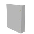 Milbank LC1 Hinge Cover Type 1 UL Listed Steel No Knockouts ANSI 61 Gray Continuous Hinge Slotted Quarter Turn Latch