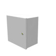 Milbank LC1 Hinge Cover Type 1 UL Listed Steel No Knockouts ANSI 61 Gray Continuous Hinge Slotted Quarter Turn Latch