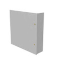 Milbank LC1 Hinge Cover Type 1 UL Listed Steel No Knockouts ANSI 61 Gray Continuous Hinge Slotted Quarter Turn Latch