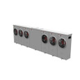 Milbank U1236-X-HSP 4 Terminal Ringless Large Closing Plate 6 Position Stainless Steel Hasp 150 Ampere