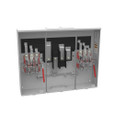 Milbank 7 Terminal Ringless 2 Large Closing Plates Lever Bypass 2 Position, 200 Ampere
