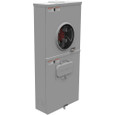 Milbankl 4 Terminal Ringless Meter Socket Small Closing Plate with Main Breaker, 150 Ampere