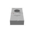 Milbankl 4 Terminal Ringless Meter Socket Small Closing Plate with Main Breaker, 150 Ampere