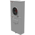 Milbankl 4 Terminal Ringless Meter Socket Small Closing Plate with Main Breaker, 150 Ampere