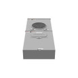 Milbank U4282-XL-200 4 Terminal Ringless Small Closing Plate 1-200 Ampere Main Breaker Line Side Studs