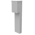 Milbank U5951-O 100-Ampere Unmetered Plain Top Single Pedestal Pad Mount