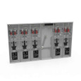 Milbank U5885-X 4 Terminal Ringless Meter Socket Large Closing Plate 5 Position 5-200 Ampere Main Breaker Provision 22K AIC
