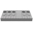 Milbank U5885-X 4 Terminal Ringless Meter Socket Large Closing Plate 5 Position 5-200 Ampere Main Breaker Provision 22K AIC
