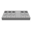 Milbank U5885-X 4 Terminal Ringless Meter Socket Large Closing Plate 5 Position 5-200 Ampere Main Breaker Provision 22K AIC