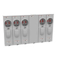 Milbank U5885-X 4 Terminal Ringless Meter Socket Large Closing Plate 5 Position 5-200 Ampere Main Breaker Provision 22K AIC