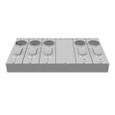 Milbank U5885-X 4 Terminal Ringless Meter Socket Large Closing Plate 5 Position 5-200 Ampere Main Breaker Provision 22K AIC