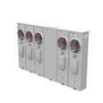 Milbank U5885-X 4 Terminal Ringless Meter Socket Large Closing Plate 5 Position 5-200 Ampere Main Breaker Provision 22K AIC